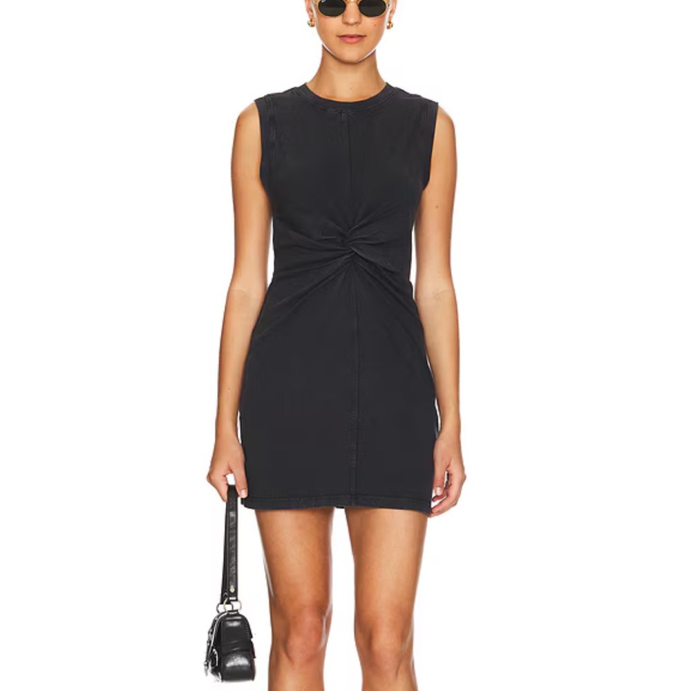 L*Space Black Sheath Mini Dress Sleeveless Crew Neck